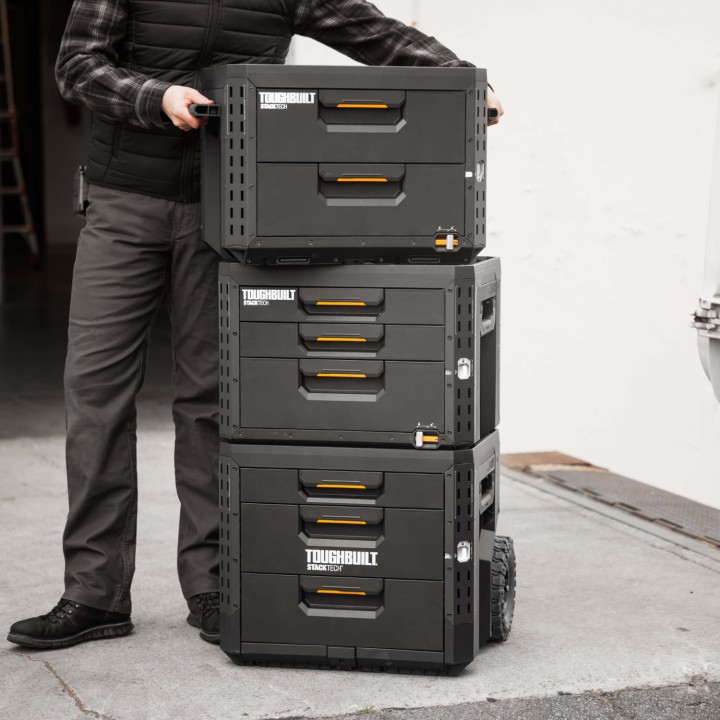 TOUGHBUILT Zamykana skrzynka z 2 szufladami StackTech TB-B1-D-72-BEA