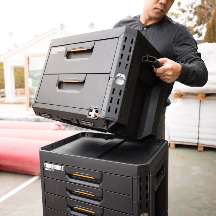 TOUGHBUILT Zamykana skrzynka z 2 szufladami StackTech TB-B1-D-72-BEA