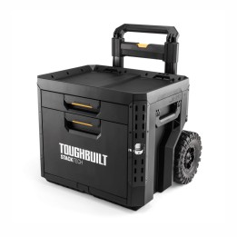 TOUGHBUILT Zamykana skrzynka na kółkach z 2 szufladami StackTech TB-B1-D-R92
