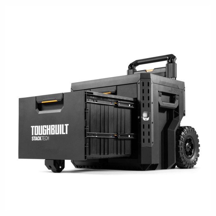 TOUGHBUILT Zamykana skrzynka na kółkach z 2 szufladami StackTech TB-B1-D-R92
