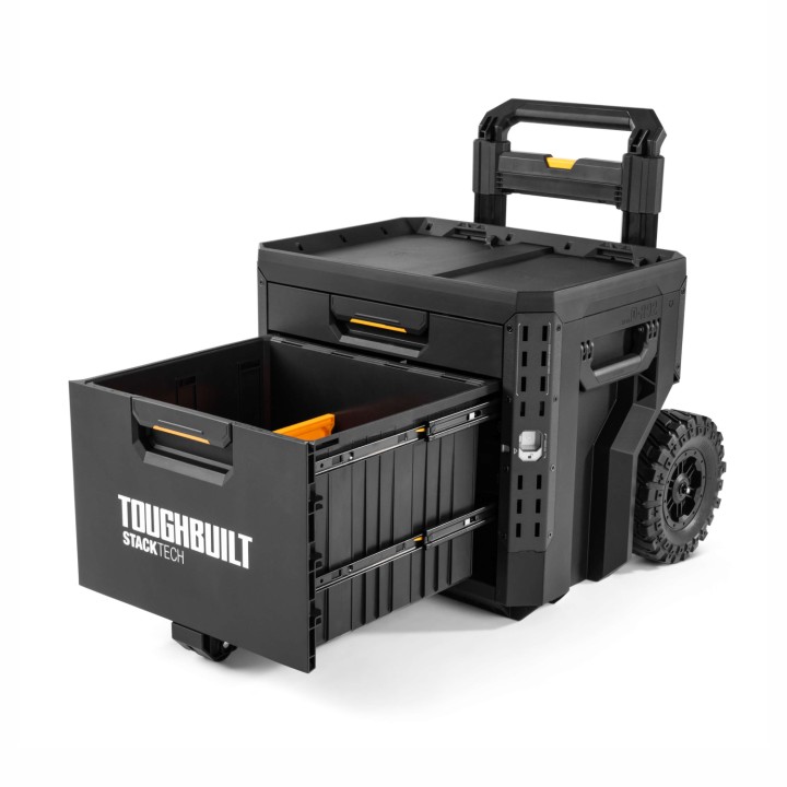 TOUGHBUILT Zamykana skrzynka na kółkach z 2 szufladami StackTech TB-B1-D-R92