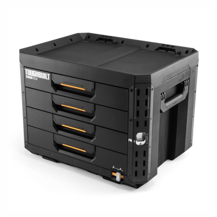 TOUGHBUILT Zamykana skrzynka z 4 szufladami StackTech TB-B1-D-74-BEA