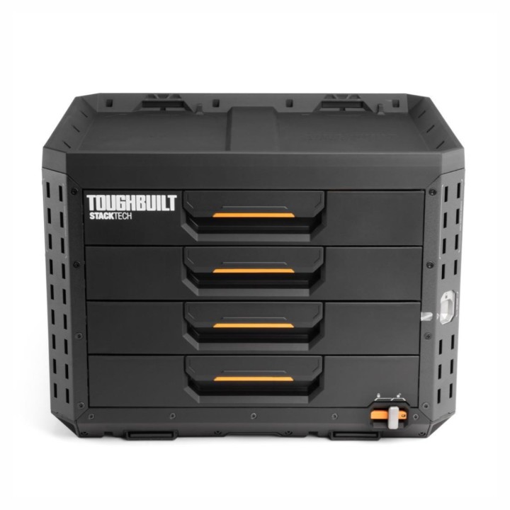 TOUGHBUILT Zamykana skrzynka z 4 szufladami StackTech TB-B1-D-74-BEA
