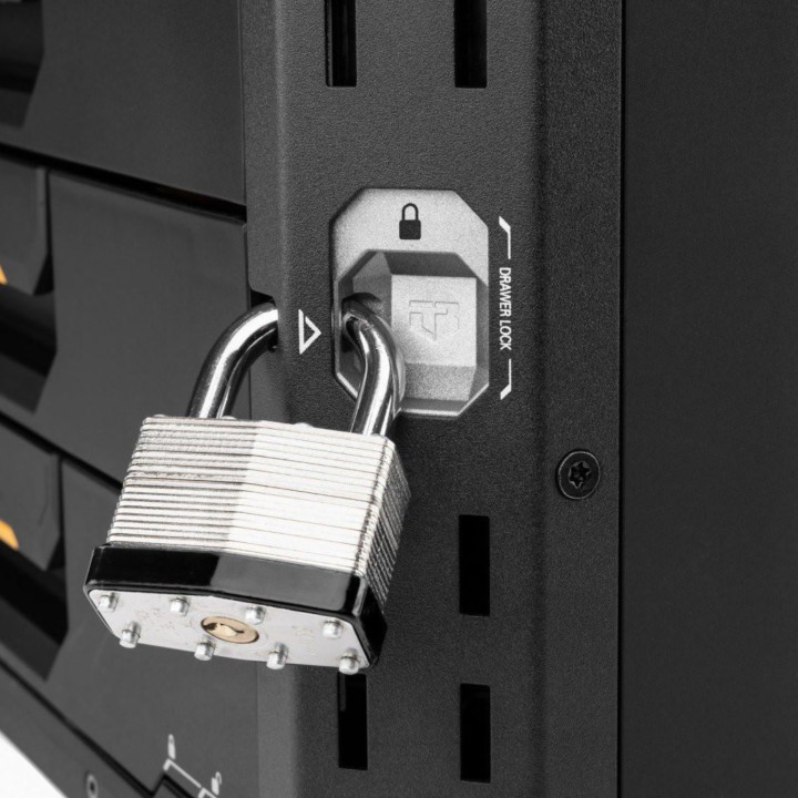 TOUGHBUILT Zamykana skrzynka z 4 szufladami StackTech TB-B1-D-74-BEA