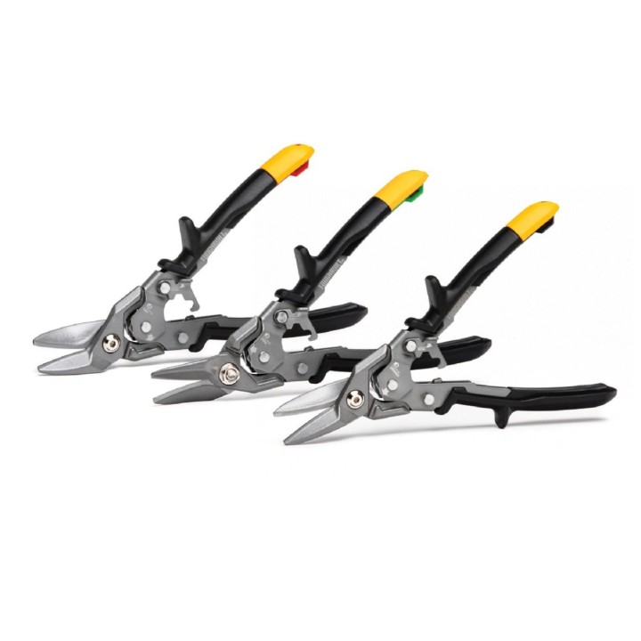 TOUGHBUILT Zestaw 3 nożyc do cięcia blachy TB-H4S3-60, EAN: 1210001301900