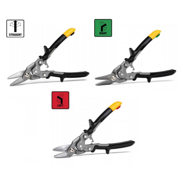 TOUGHBUILT Zestaw 3 nożyc do cięcia blachy TB-H4S3-60, EAN: 1210001301900