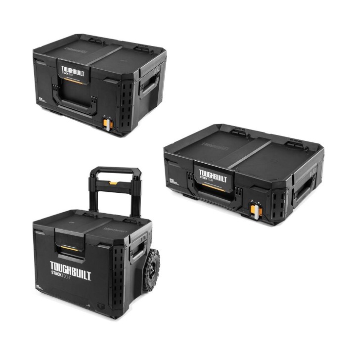 TOUGHBUILT Zestaw 3 Skrzyń Narzędziowych STACKTECH TB-B1S3-B-70R, EAN: 1210001302891