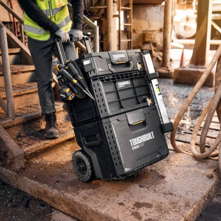 TOUGHBUILT Zestaw 3 Skrzyń Narzędziowych STACKTECH TB-B1S3-B-70R, EAN: 1210001302891